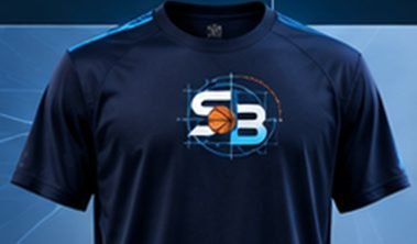 Navy Shot Blueprint training tee with the SB logo